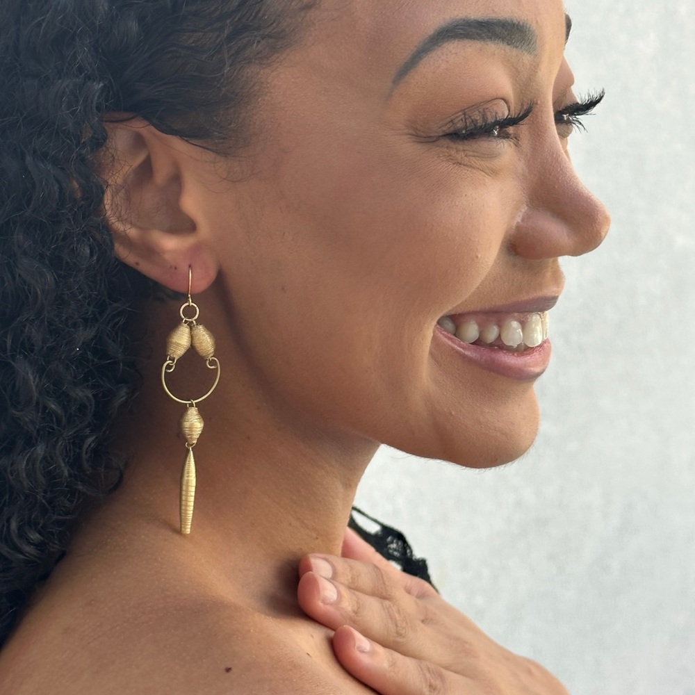 Gold Drop Earrings